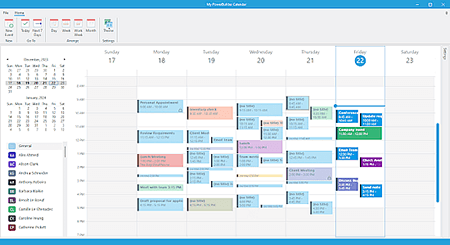 schedule and calendar ui for powerbuilder apps